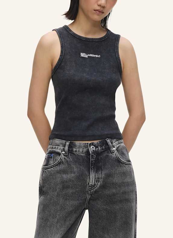 KARL LAGERFELD JEANS Unterhemd SCHWARZ