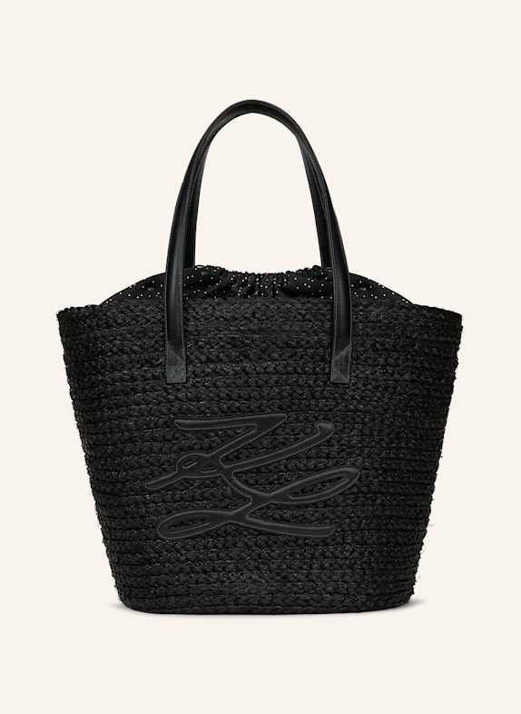 KARL LAGERFELD Strandtasche SCHWARZ