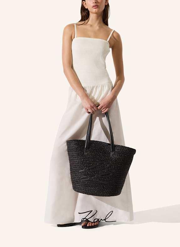 KARL LAGERFELD Strandtasche SCHWARZ