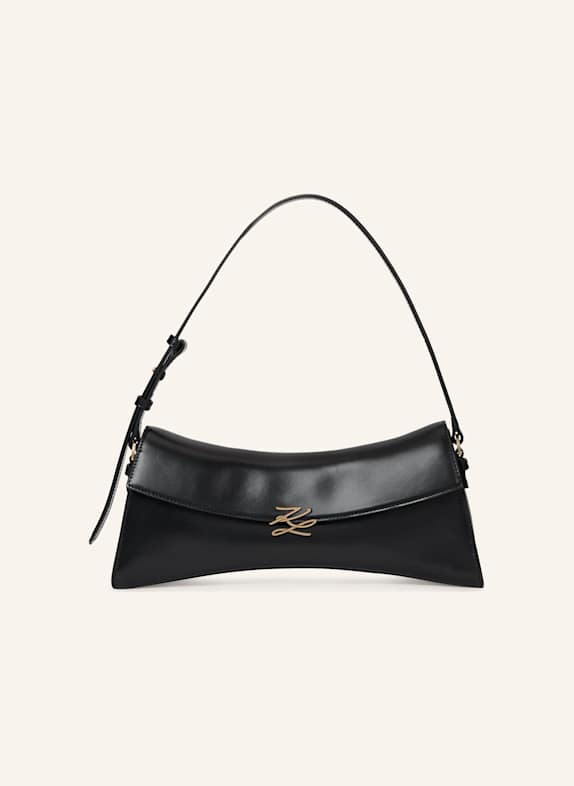 KARL LAGERFELD Schultertasche SCHWARZ/ GOLD