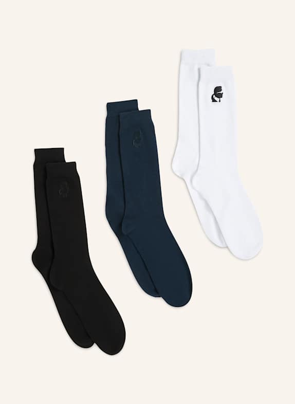 KARL LAGERFELD 3er-Pack Socken BLAU