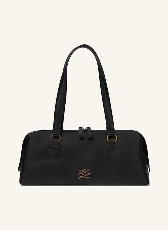 KARL LAGERFELD Bowlingtasche SCHWARZ/ GOLD