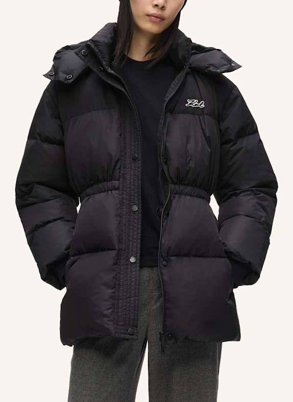 KARL LAGERFELD Mantel SCHWARZ