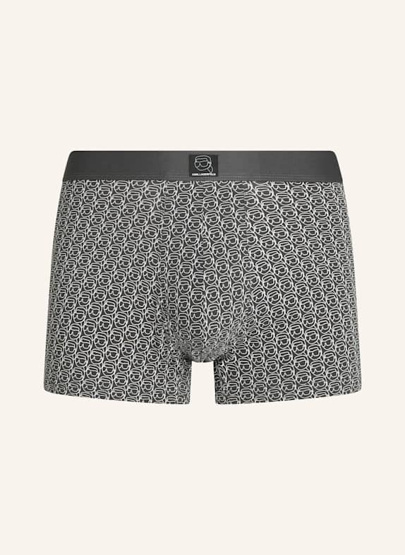 KARL LAGERFELD Unterwäsche Hose SCHWARZ / HELLGRAU