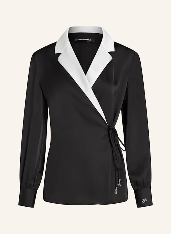 KARL LAGERFELD Bluse SCHWARZ