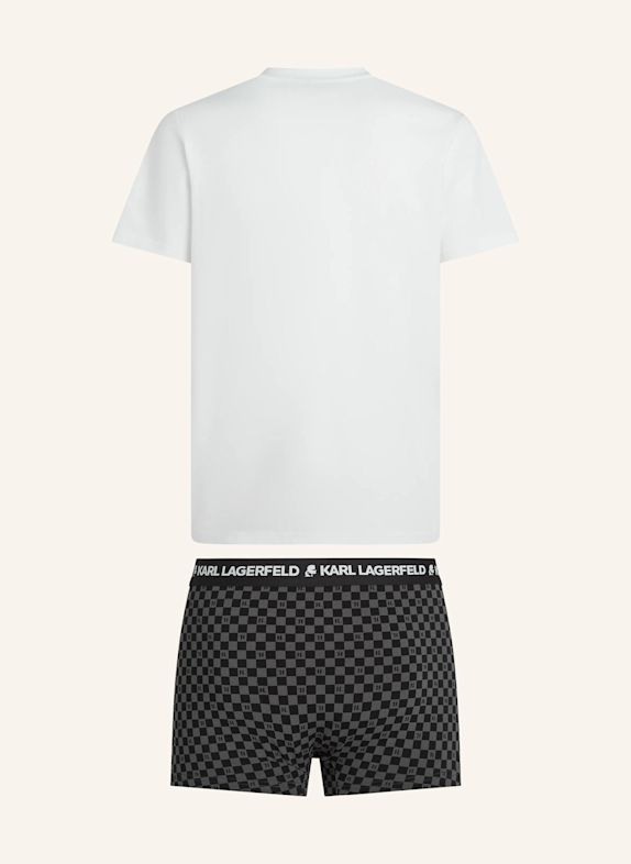 KARL LAGERFELD Nachtwäsche WEISS