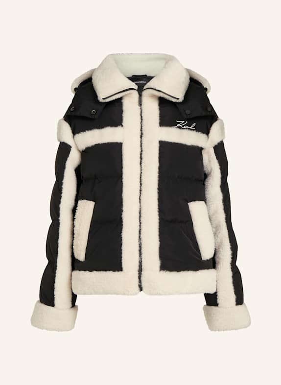 KARL LAGERFELD Mantel SCHWARZ