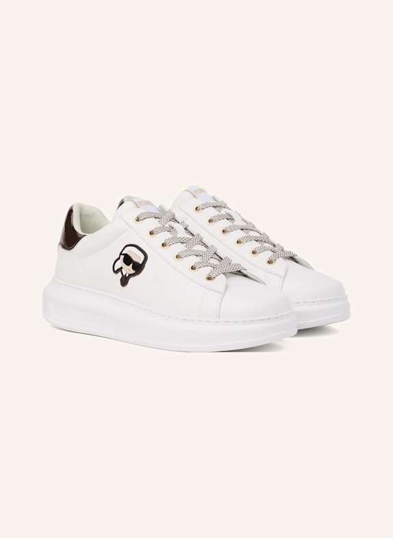 KARL LAGERFELD Sneaker WEISS/ BRAUN