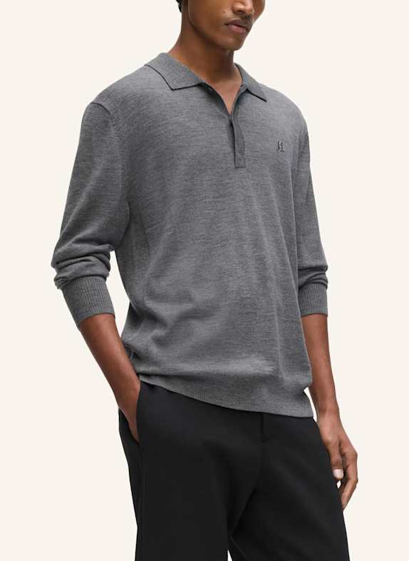 KARL LAGERFELD Poloshirt GRAU