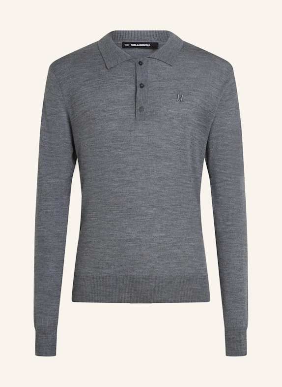 KARL LAGERFELD Poloshirt GRAU