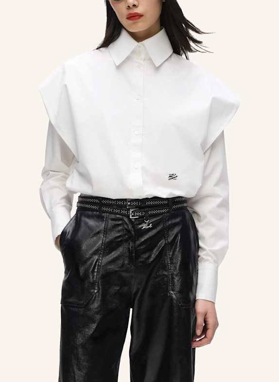 KARL LAGERFELD Bluse WEISS