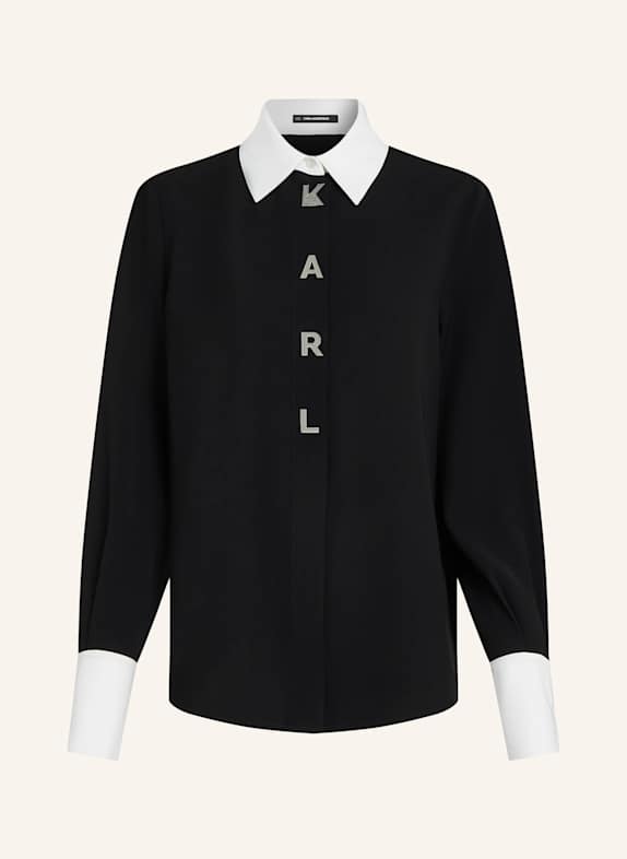 KARL LAGERFELD Bluse SCHWARZ