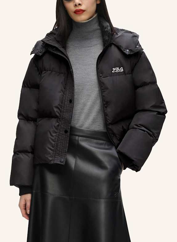 KARL LAGERFELD Mantel SCHWARZ