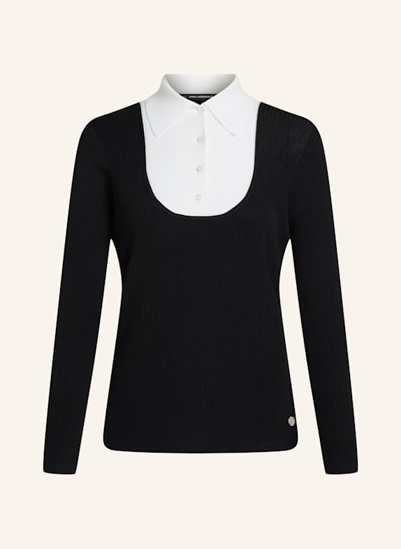 KARL LAGERFELD Top SCHWARZ
