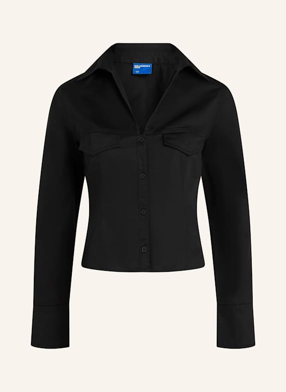 KARL LAGERFELD JEANS Bluse SCHWARZ