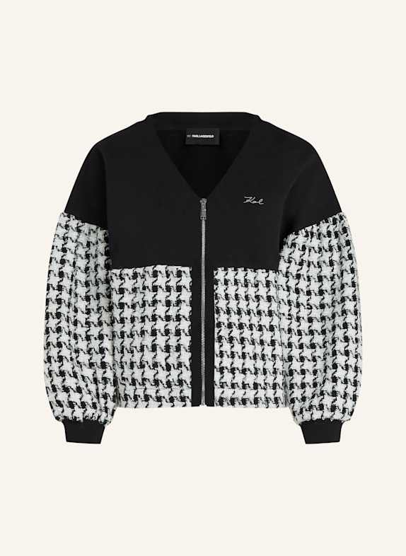 KARL LAGERFELD Sweatshirt SCHWARZ/ WEISS