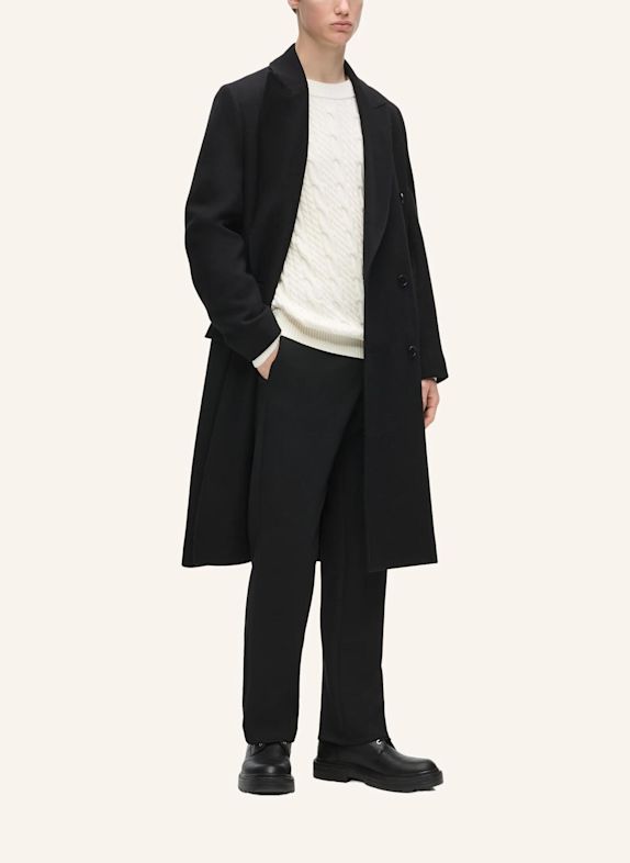 KARL LAGERFELD Mantel SCHWARZ