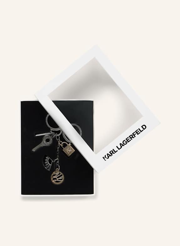 KARL LAGERFELD Schlüsselanhänger SCHWARZ