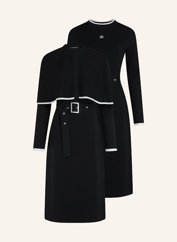 KARL LAGERFELD Kleid SCHWARZ