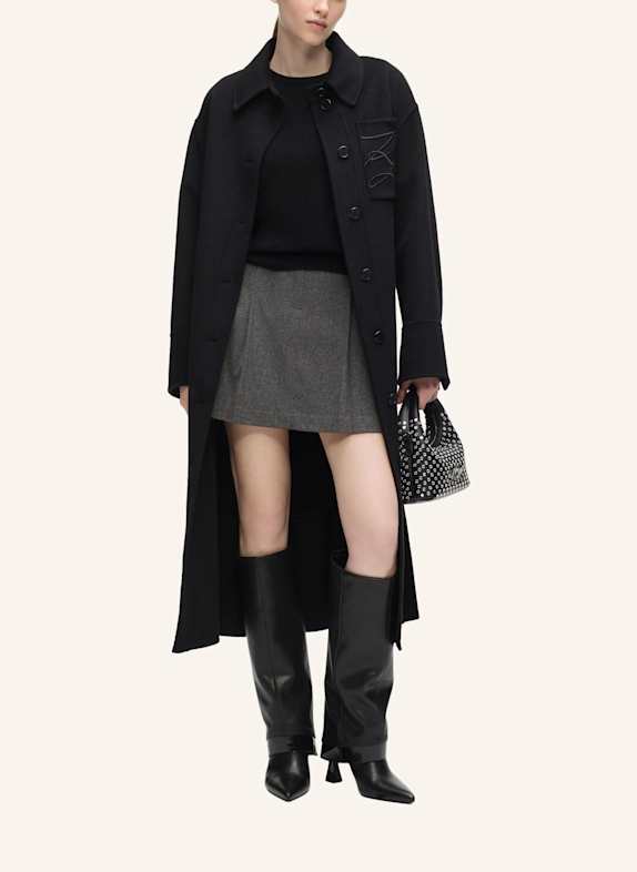 KARL LAGERFELD Mantel SCHWARZ