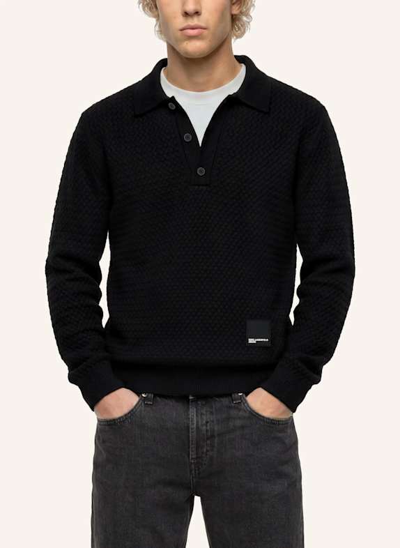 KARL LAGERFELD JEANS Poloshirt SCHWARZ