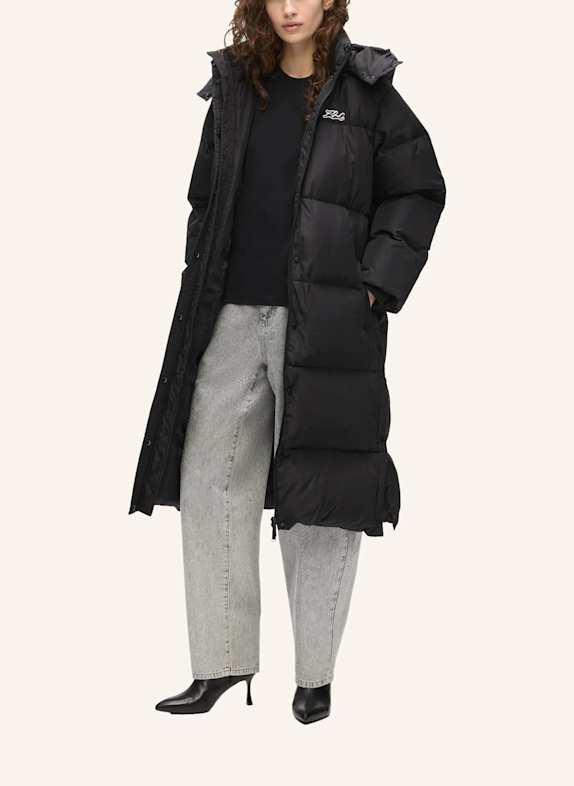 KARL LAGERFELD Mantel SCHWARZ