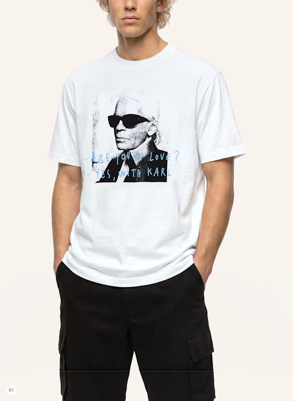 KARL LAGERFELD JEANS T-shirt x Pietro Terzini WEISS