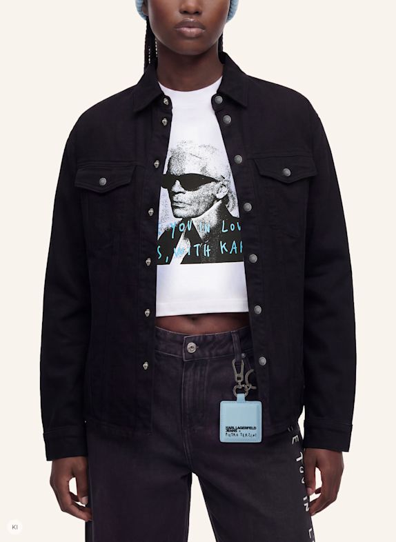KARL LAGERFELD JEANS Bluse x Pietro Terzini SCHWARZ