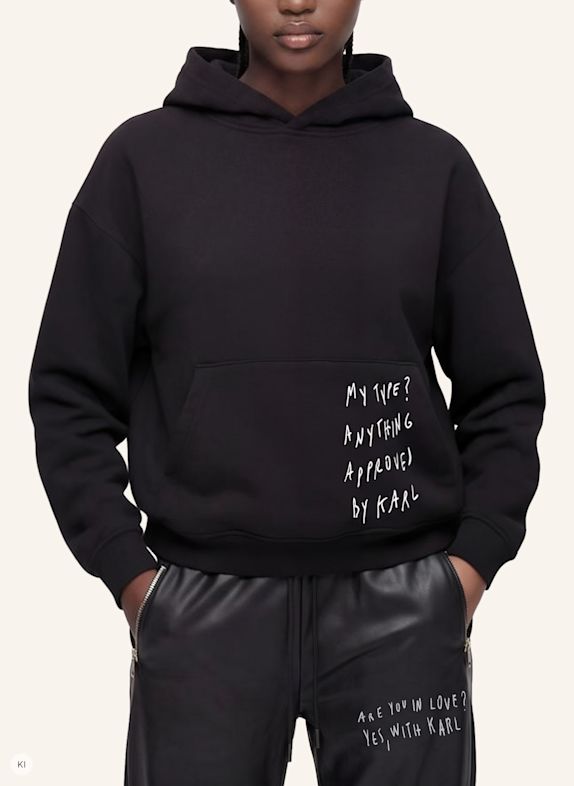 KARL LAGERFELD JEANS Hoodie SCHWARZ