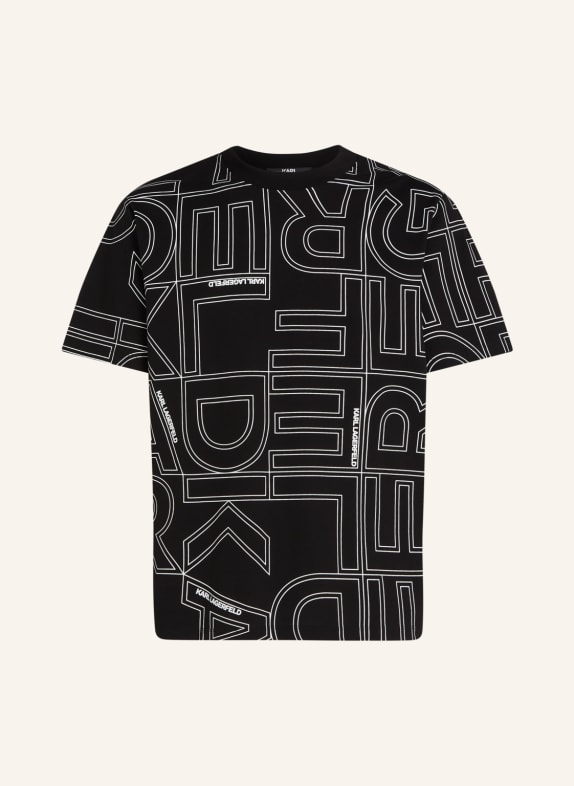 KARL LAGERFELD T-shirt SCHWARZ/ WEISS