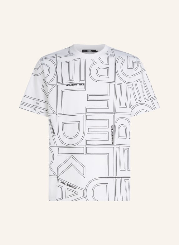 KARL LAGERFELD T-shirt WEISS/ SCHWARZ