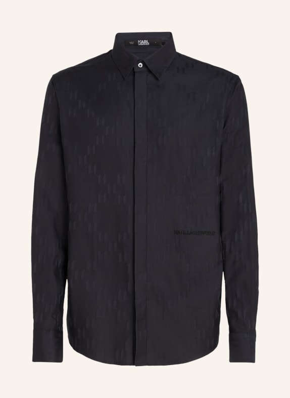 KARL LAGERFELD Hemd SCHWARZ