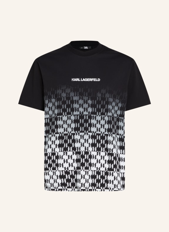 KARL LAGERFELD T-shirt SCHWARZ/ WEISS