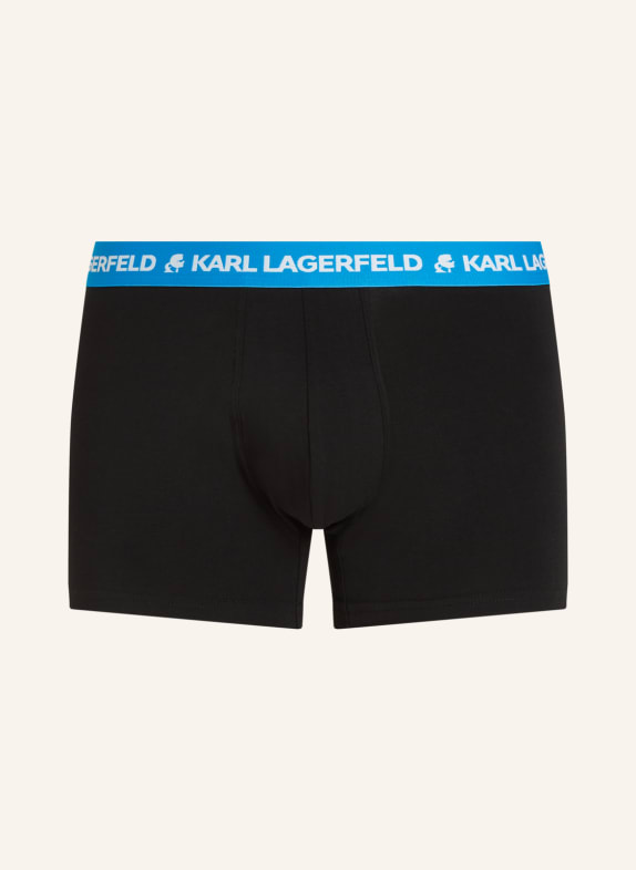 KARL LAGERFELD 3er-Pack Boxershorts SCHWARZ/ BLAU
