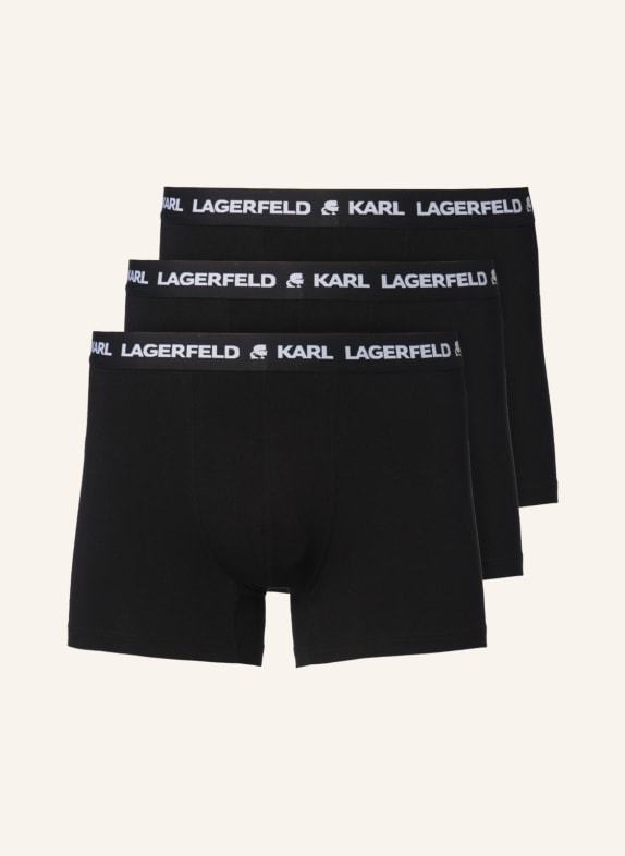 KARL LAGERFELD 3er-Pack Boxershorts SCHWARZ