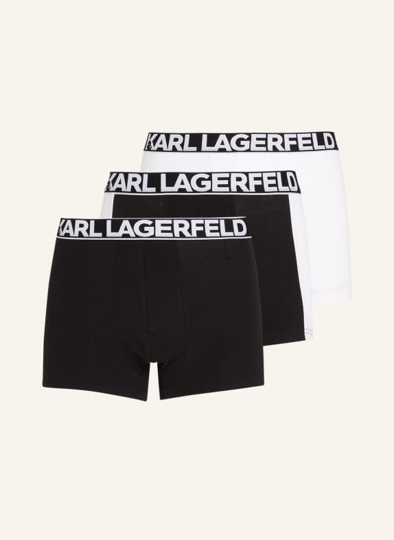KARL LAGERFELD 3er-Pack Boxershorts SCHWARZ