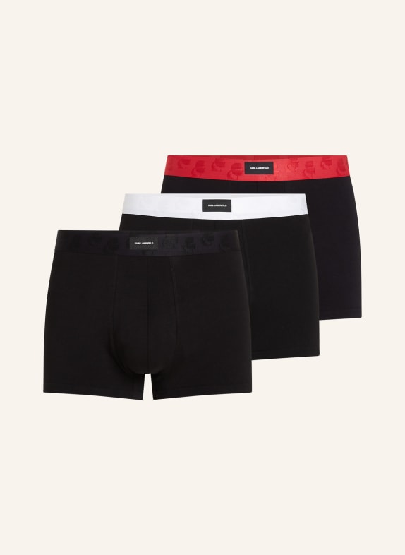 KARL LAGERFELD 3er-Pack Boxershorts SCHWARZ