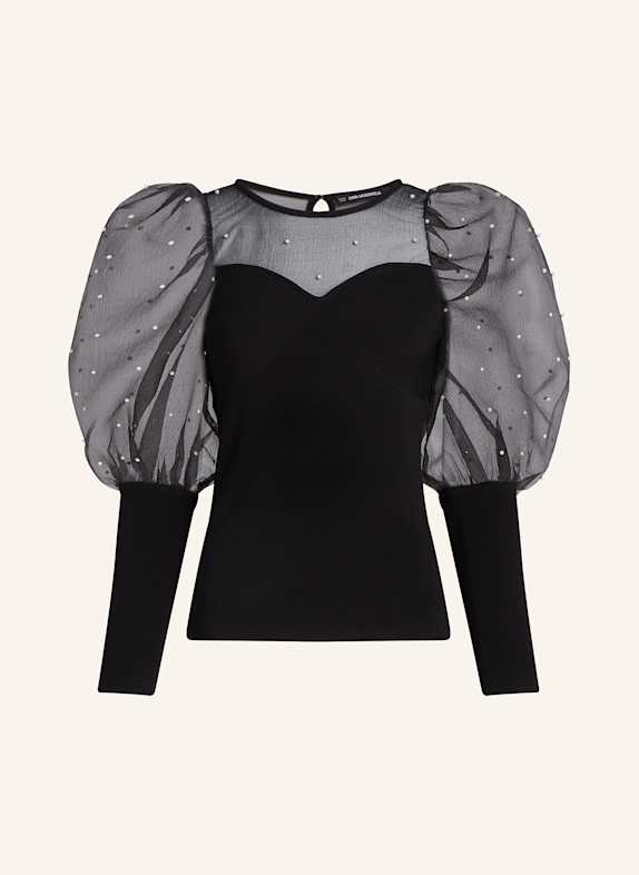 KARL LAGERFELD Top SCHWARZ