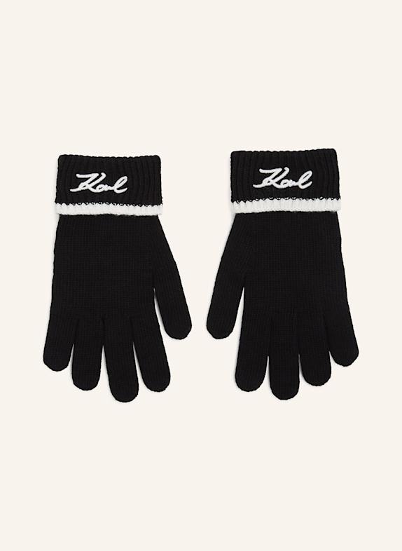 KARL LAGERFELD Handschuhe SCHWARZ