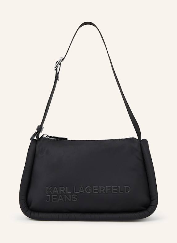 KARL LAGERFELD JEANS Schultertasche SCHWARZ