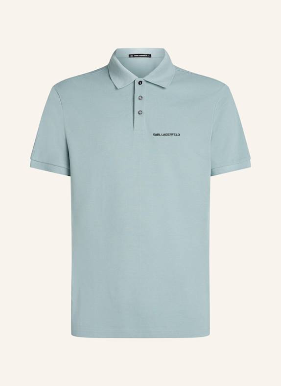 KARL LAGERFELD POLOSHIRT MIT KARL-LOGO BLAU