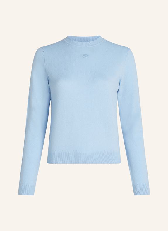 KARL LAGERFELD KASCHMIR-PULLOVER HELLBLAU