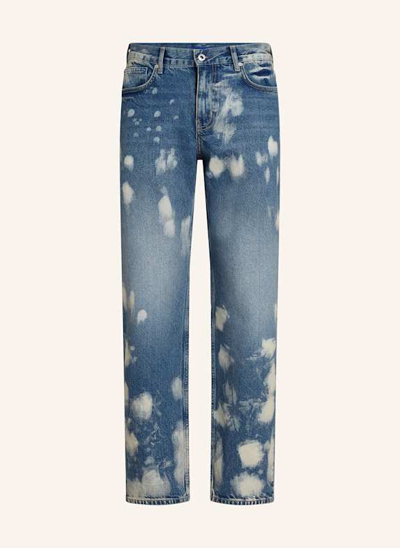 KARL LAGERFELD JEANS BLEACHED STRAIGHT JEANS BLAU