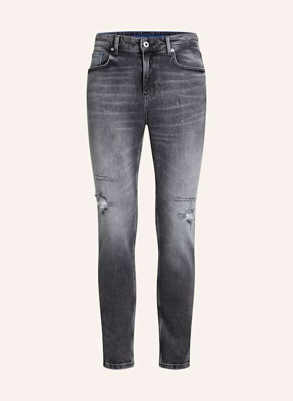 KARL LAGERFELD JEANS DISTRESSED SLIM JEANS SCHWARZ