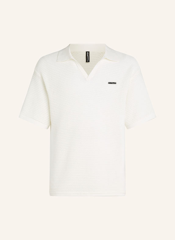 KARL LAGERFELD HOTEL KARL GEHÄKELTES POLOSHIRT BEIGE