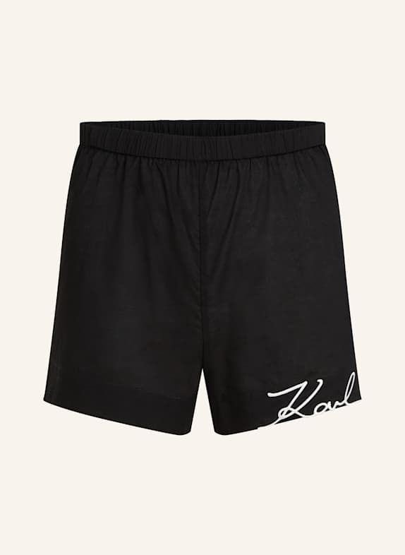 KARL LAGERFELD K/SIGNATURE BEACH SHORTS SCHWARZ