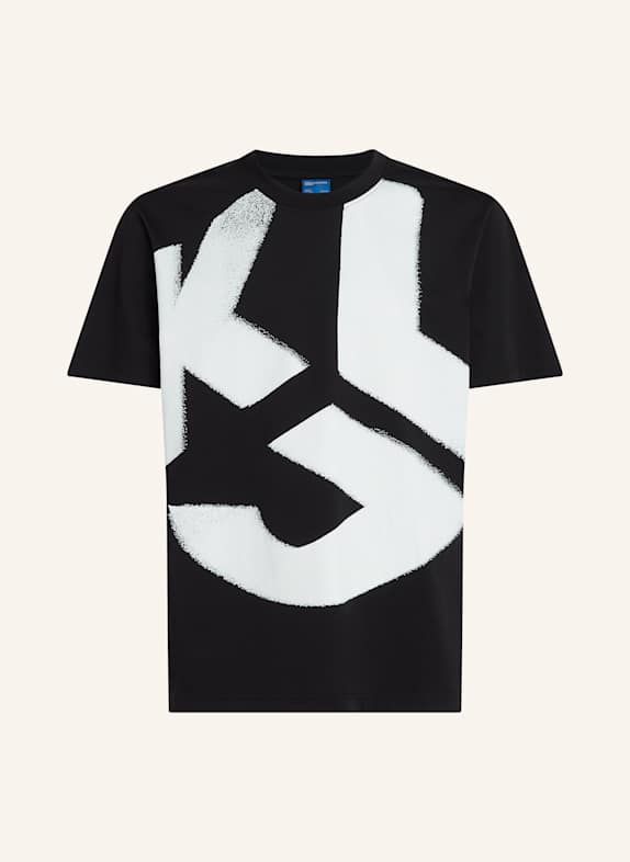 KARL LAGERFELD JEANS KLJ MONOGRAM BLEACHED T-SHIRT SCHWARZ