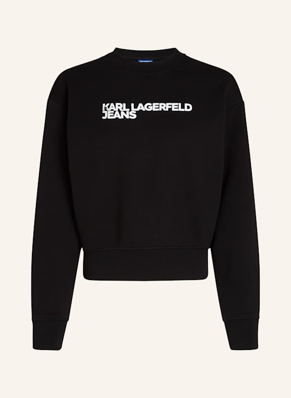 KARL LAGERFELD JEANS KLJ SWEATSHIRT MIT LOGO SCHWARZ