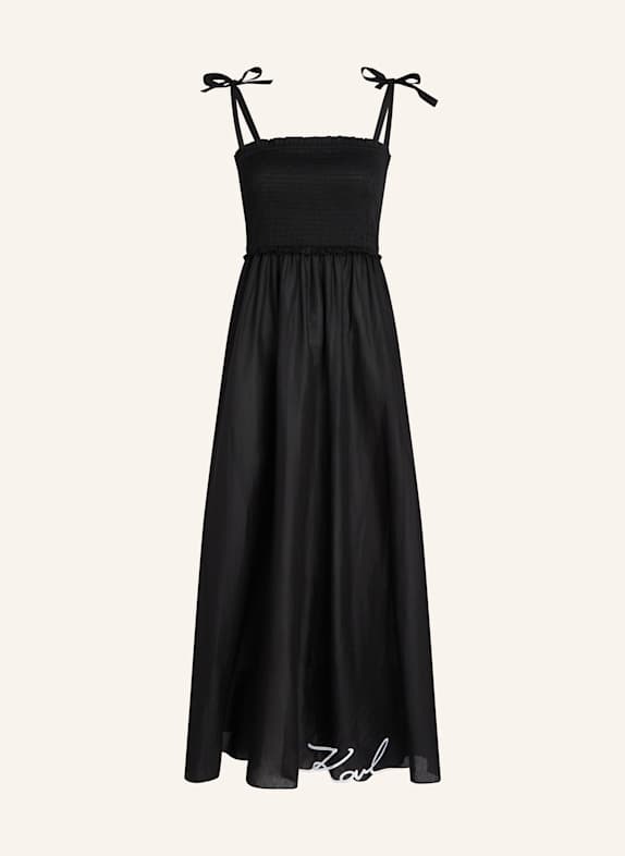 KARL LAGERFELD Strandkleid SCHWARZ