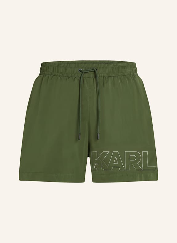 KARL LAGERFELD Badeshorts GRÜN